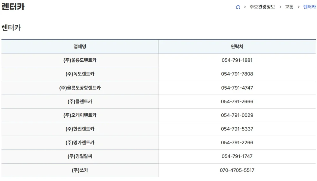 렌터카 1