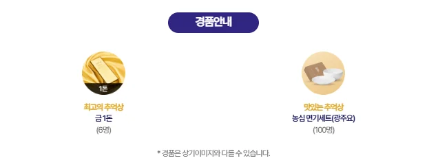 농심 ‘황금라면 티켓’ 이벤트 총정리 (기간·경품·응모법 완벽 안내) 5 추억1 1